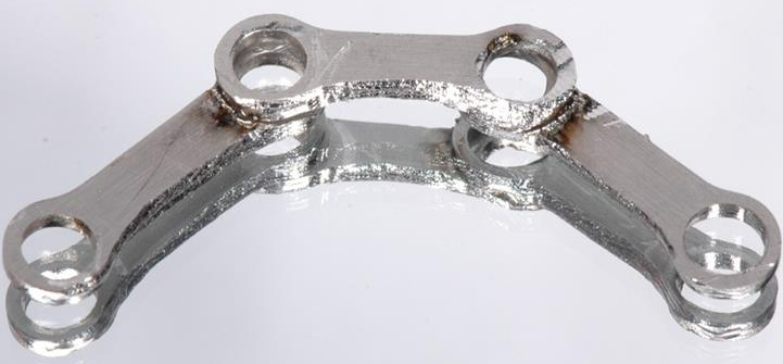 A kit of prefabricated Easy Bar links of various lengths, made of stainless steel or titanium, for reinforcing temporary prostheses.