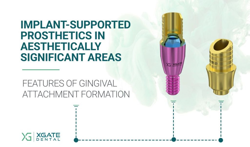 Implant-Supported Prosthetics in Aesthetically Significant Areas: Features of Gingival Attachment Formation