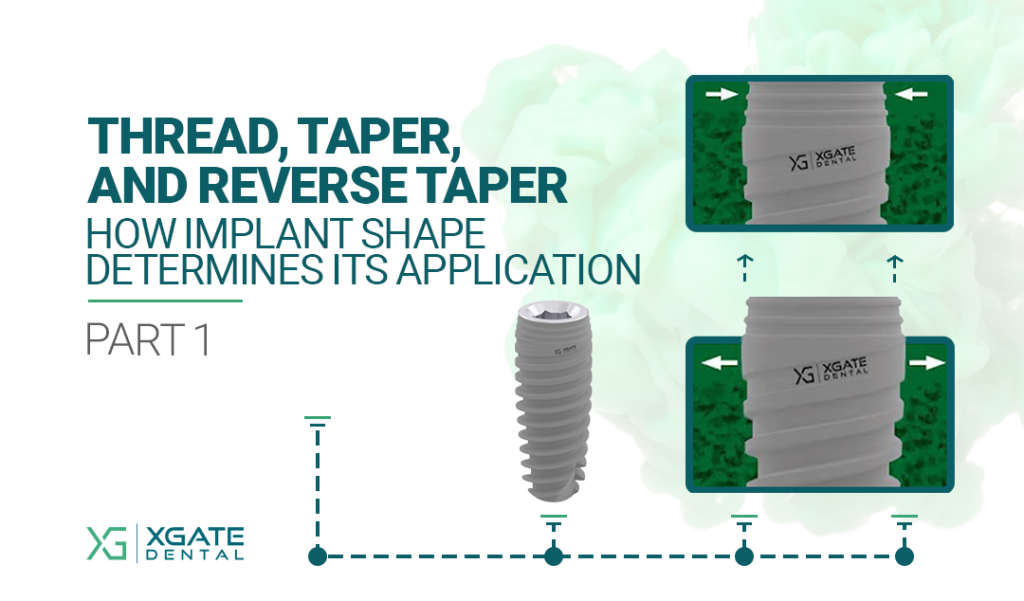 Thread, Taper, and Reverse Taper: How Implant Shape Determines Its Application. Part 1