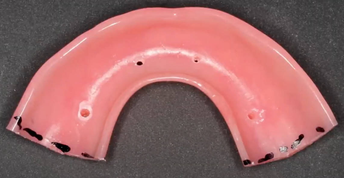 Removing the excess flange