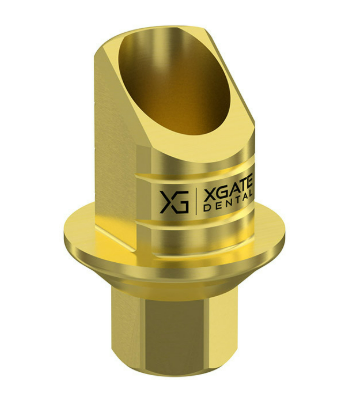 Ti‑base abutment for screw‑retained single restorations